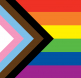 progress Flag. five-colored chevron to the classic Rainbow Flag to place a greater emphasis on “inclusion and progression.” Quasar’s Progress Pride Flag added five arrow-shaped lines to the six-colored Rainbow Flag, which is widely recognized as the symbol of lesbian, gay, bisexual and transgender (LGBTQ+) community.  The flag includes black and brown stripes to represent marginalized LGBTQ+ communities of color, along with the colors pink, light blue and white, which are used on the Transgender Pride Flag.